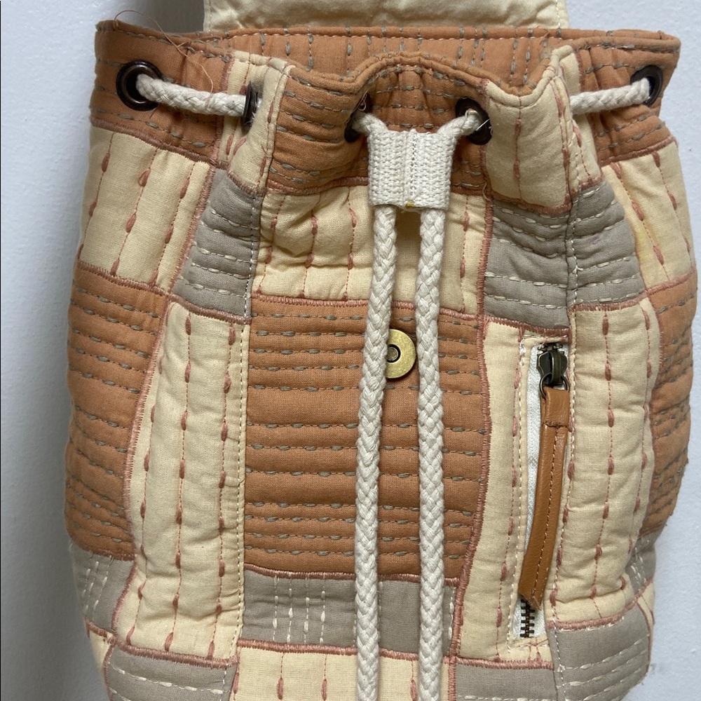 Universal Thread Quilted Patchwork Backpack In Cr… - image 3